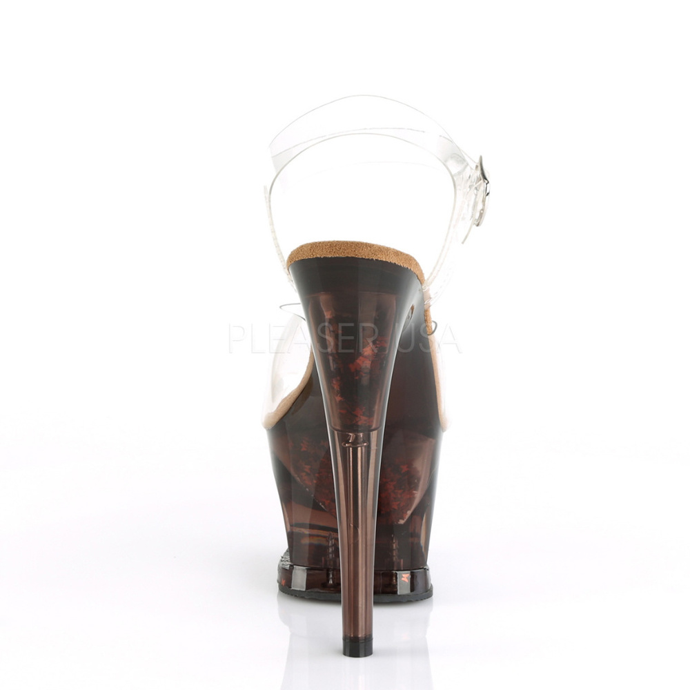 Butterfly Platform Clear Transparent Heel Shoes - Picture 3 of 4